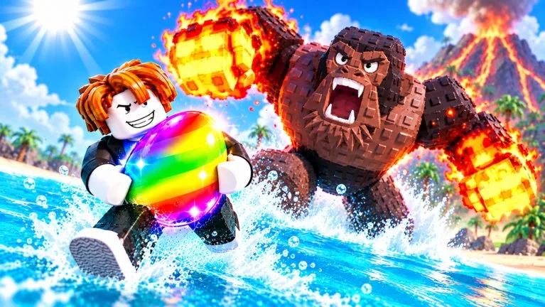 Official Roblox thumbnail for [🌋] Swim For Eggs!